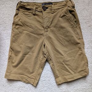 American Eagle Outfitters Active Flex Khaki Flat Front Shorts